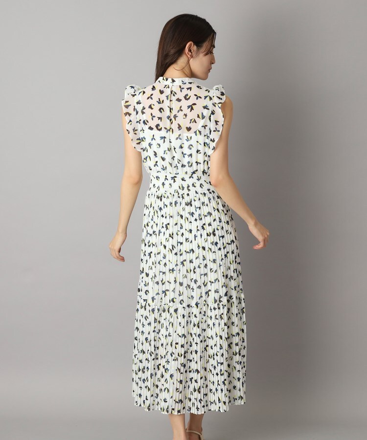 ドレステリア(レディース)(DRESSTERIOR(Ladies))のシアーリーフフリルスリーブワンピ14