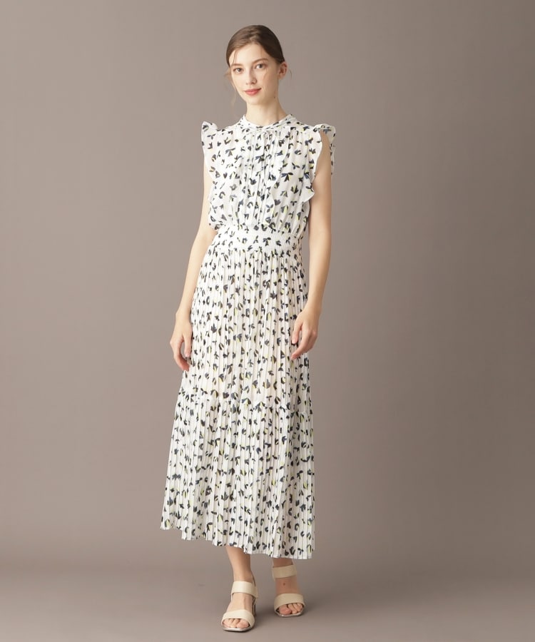 ドレステリア(レディース)(DRESSTERIOR(Ladies))のシアーリーフフリルスリーブワンピ7