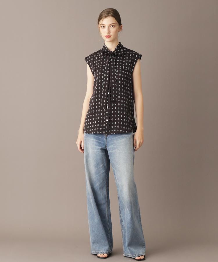 ドレステリア(レディース)(DRESSTERIOR(Ladies))のエスニックヴィンテージプリントボウタイブラウス6