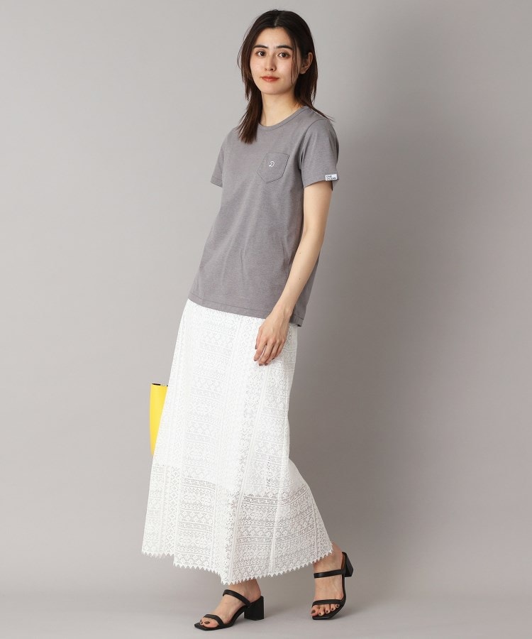 ドレステリア(レディース)(DRESSTERIOR(Ladies))の【後ろウエストゴム】オーガニックコットンブレンドレーススカート6