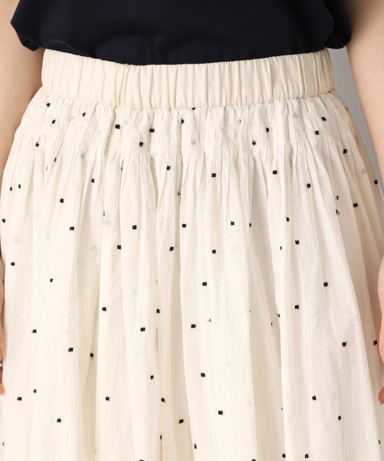 ドレステリア(レディース)(DRESSTERIOR(Ladies))の【ウエストゴム/裏地あり】イージーウエストドット刺繍スカート25