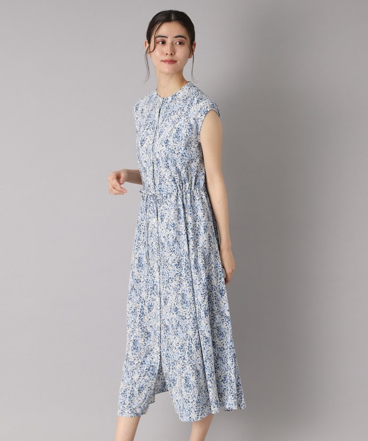 ドレステリア(レディース)(DRESSTERIOR(Ladies))の【ポケット付き/花柄】フラワープリントフレンチスリーブワンピ21