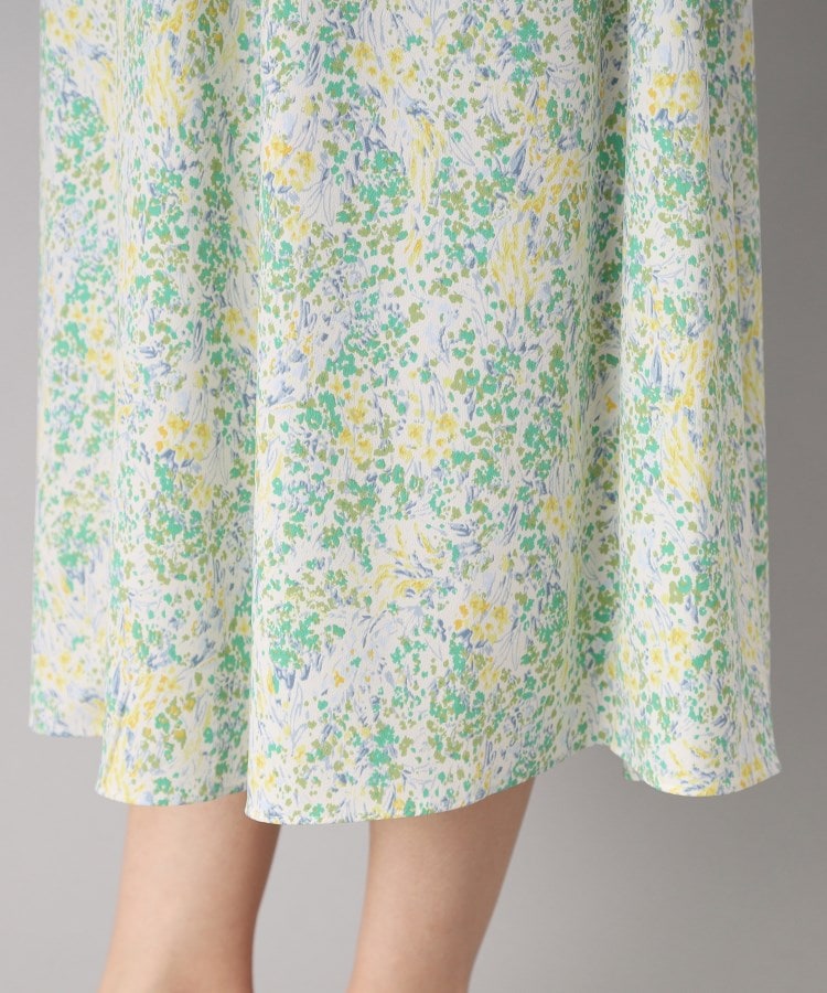 ドレステリア(レディース)(DRESSTERIOR(Ladies))の【ポケット付き/花柄】フラワープリントフレンチスリーブワンピ34