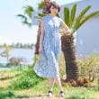 ドレステリア(レディース)(DRESSTERIOR(Ladies))の【ポケット付き/花柄】フラワープリントフレンチスリーブワンピ13