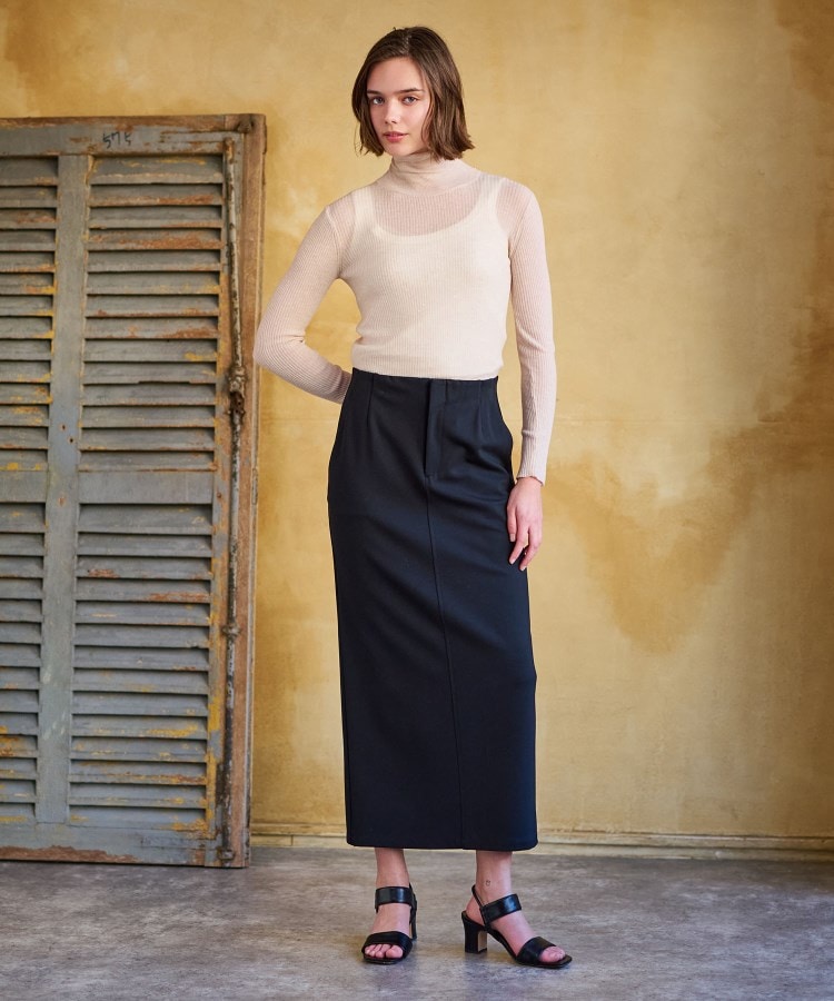 ドレステリア(レディース)(DRESSTERIOR(Ladies))の【大人百花春号掲載　モデル美香さん着用】ストレッチポンチタイトスカート1