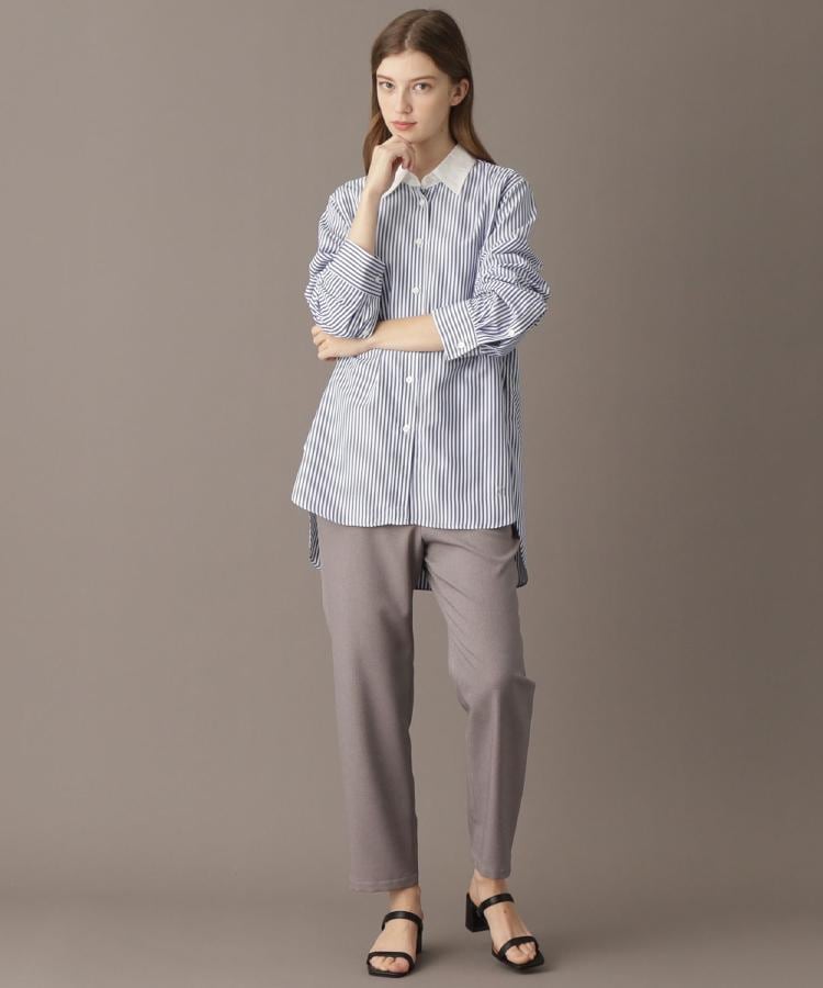 ドレステリア(レディース)(DRESSTERIOR(Ladies))の【洗える/ストライプ柄】オーバーシルエットクレリックシャツ6