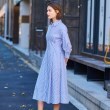 ドレステリア(レディース)(DRESSTERIOR(Ladies))の【7分袖/洗える】ストライプウエストシェイプシャツワンピ5