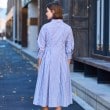 ドレステリア(レディース)(DRESSTERIOR(Ladies))の【7分袖/洗える】ストライプウエストシェイプシャツワンピ6