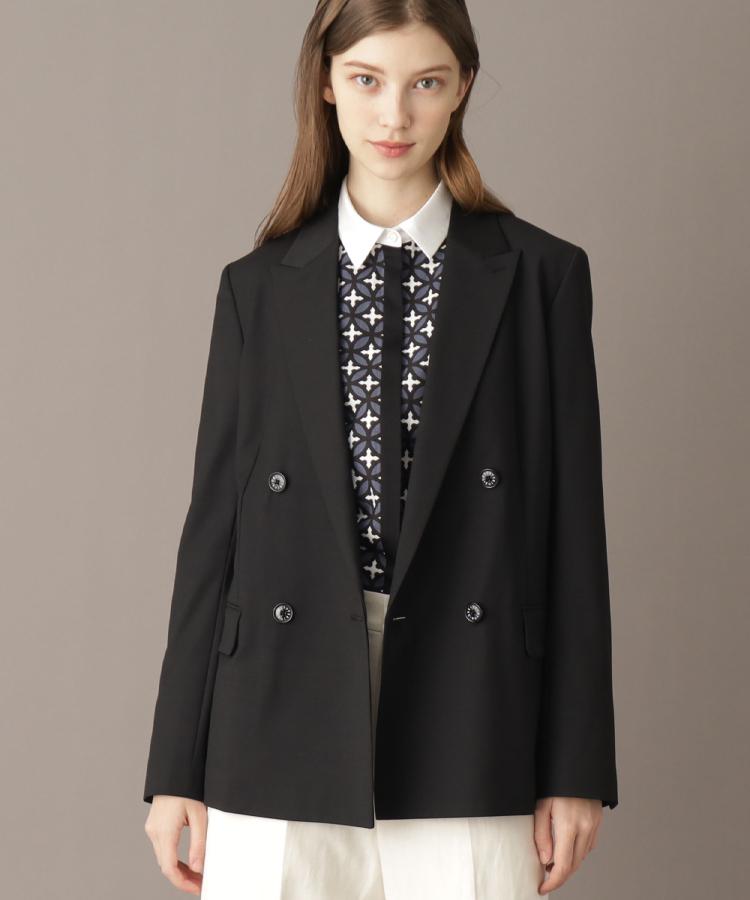 ドレステリア(レディース)(DRESSTERIOR(Ladies))の【大人百花春号掲載 モデル美香さん着用】ピークドダブルライトストレッチジャケット3