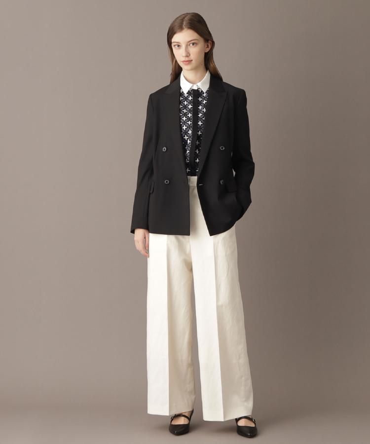 ドレステリア(レディース)(DRESSTERIOR(Ladies))の【大人百花春号掲載 モデル美香さん着用】ピークドダブルライトストレッチジャケット8