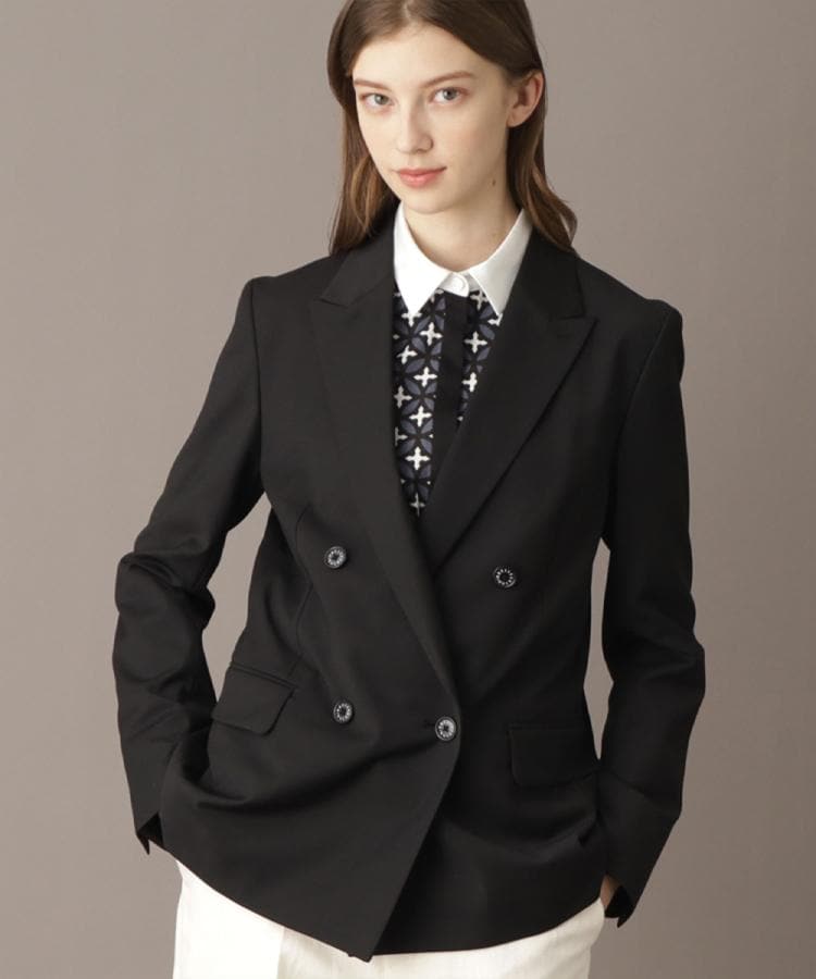 大人百花春号掲載 モデル美香さん着用】ピークドダブルライト 大人百花春号掲載 モデル美香さん着用】ピークドダブルライト