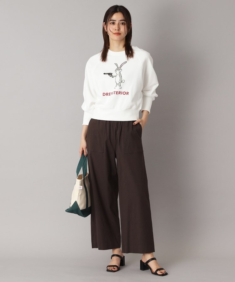 ドレステリア(レディース)(DRESSTERIOR(Ladies))の【接触冷感/洗える/ウエストゴム】ウォッシャブルリネンイージーワイドパンツ17