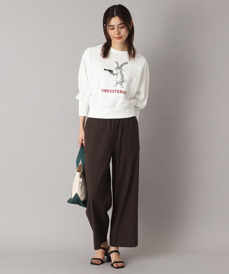 ドレステリア(レディース)(DRESSTERIOR(Ladies))の【接触冷感/洗える/ウエストゴム】ウォッシャブルリネンイージーワイドパンツ18