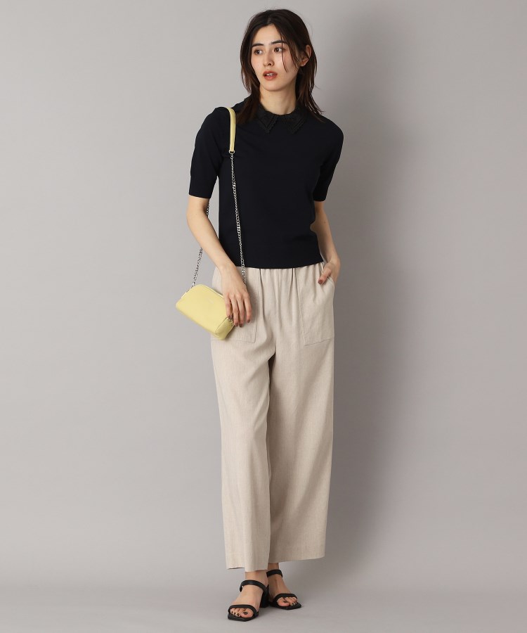 ドレステリア(レディース)(DRESSTERIOR(Ladies))の【接触冷感/洗える/ウエストゴム】ウォッシャブルリネンイージーワイドパンツ23