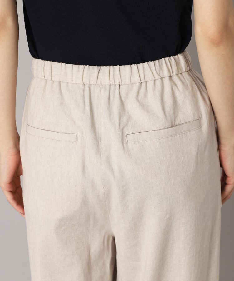ドレステリア(レディース)(DRESSTERIOR(Ladies))の【接触冷感/洗える/ウエストゴム】ウォッシャブルリネンイージーワイドパンツ30