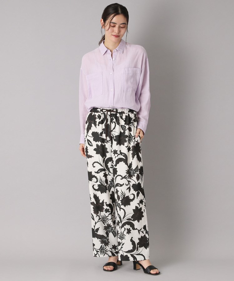 ドレステリア(レディース)(DRESSTERIOR(Ladies))の【ウエストゴム】ボタニカルプリントイージーワイドパンツ9