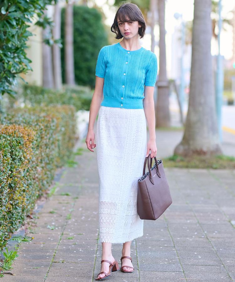 ドレステリア(レディース)(DRESSTERIOR(Ladies))の【前後2WAY/ショート丈】2WAYレースニット11