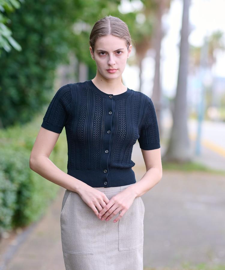 ドレステリア(レディース)(DRESSTERIOR(Ladies))の【前後2WAY/ショート丈】2WAYレースニット16