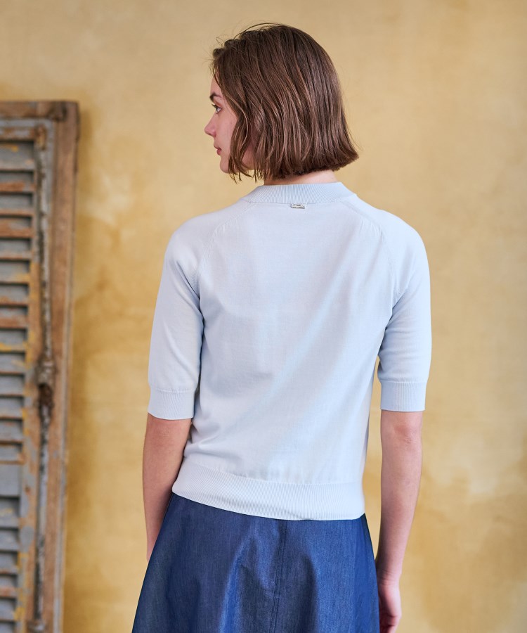 ドレステリア(レディース)(DRESSTERIOR(Ladies))の【定番/洗える】コットンシルク混ハーフスリーブ47