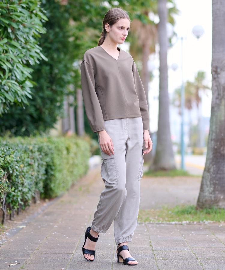 ドレステリア(レディース)(DRESSTERIOR(Ladies))の【洗える/イージーケア】Vネックジョーゼットプルオーバー10