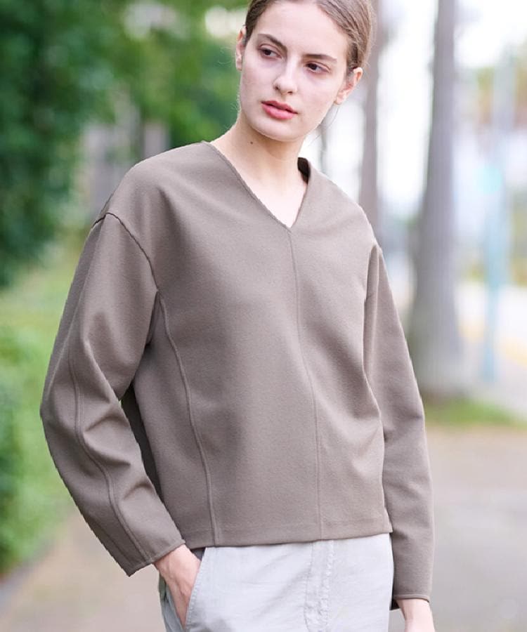 Vネックジョーゼットプルオーバー(カットソー) | DRESSTERIOR Vネックジョーゼットプルオーバー(カットソー) | DRESSTERIOR