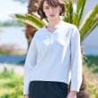 ドレステリア(レディース)(DRESSTERIOR(Ladies))の【洗える/イージーケア】Vネックジョーゼットプルオーバー ライトグレー(011)