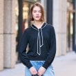 ドレステリア(レディース)(DRESSTERIOR(Ladies))の【洗える】配色ラインボウタイプルオーバーニット17
