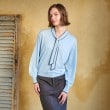 ドレステリア(レディース)(DRESSTERIOR(Ladies))の【洗える】配色ラインボウタイプルオーバーニット28