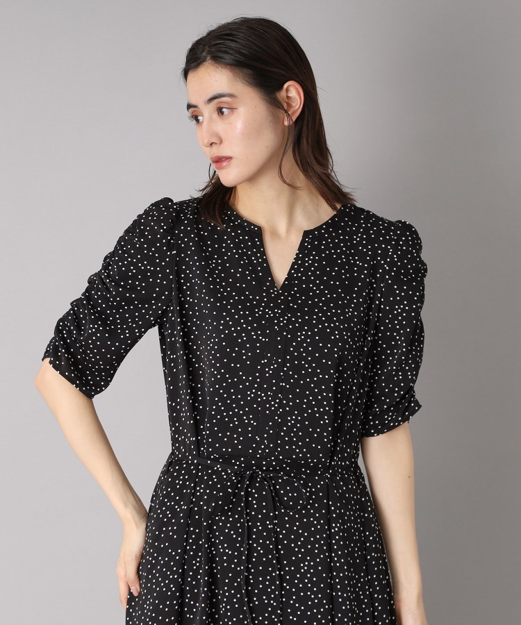ドレステリア(レディース)(DRESSTERIOR(Ladies))の【ポケット付き/ドット柄】ドットハーフスリーブワンピース11