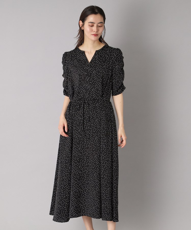 ドレステリア(レディース)(DRESSTERIOR(Ladies))の【ポケット付き/ドット柄】ドットハーフスリーブワンピース25