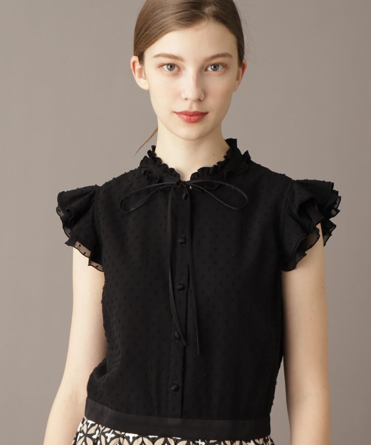 ドレステリア(レディース)(DRESSTERIOR(Ladies))の【大人百花春号掲載 モデル美香さん着用】ドットジャカードオーバーラップコンビドレス10