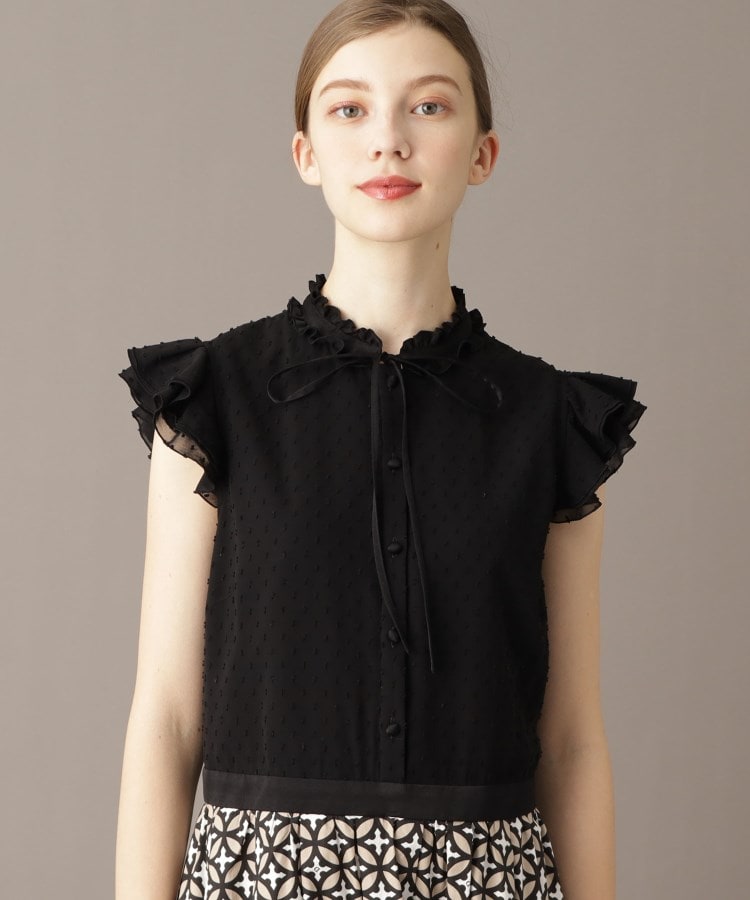 ドレステリア(レディース)(DRESSTERIOR(Ladies))の【大人百花春号掲載 モデル美香さん着用】ドットジャカードオーバーラップコンビドレス11