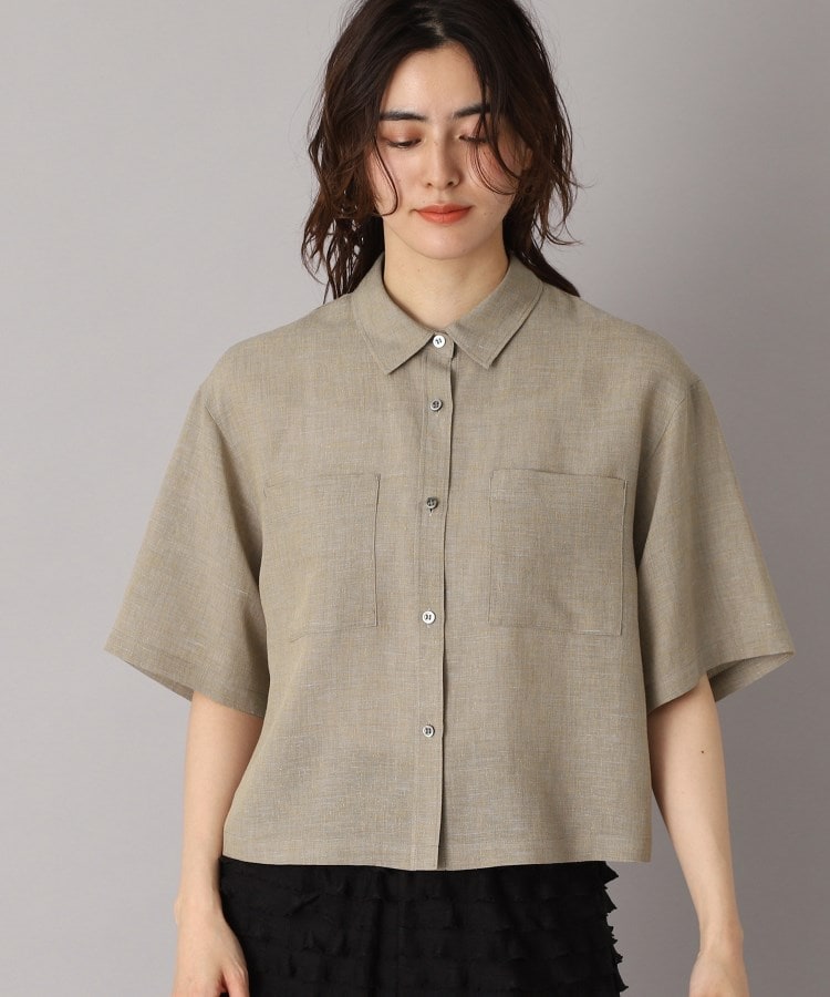 ドレステリア(レディース)(DRESSTERIOR(Ladies))の【トレンド/清涼感】ハーフスリーブクロップドシャツ21