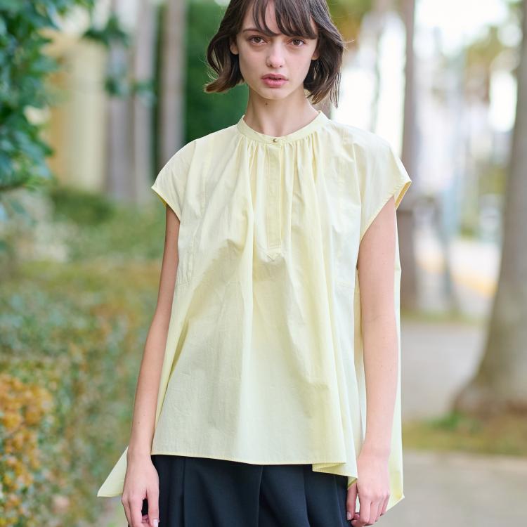ドレステリア(レディース)(DRESSTERIOR(Ladies))の【コットン100％/洗える】フレンチスリーブイレギュラーヘムブラウス シャツ・ブラウス