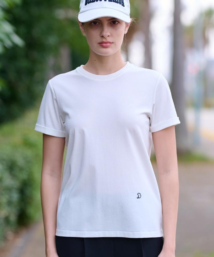 ドレステリア(レディース)(DRESSTERIOR(Ladies))の【洗える】シルクブレンドポンチTシャツ2