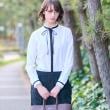 ドレステリア(レディース)(DRESSTERIOR(Ladies))の【洗える/コットン】フリルネックツイルブラウス6