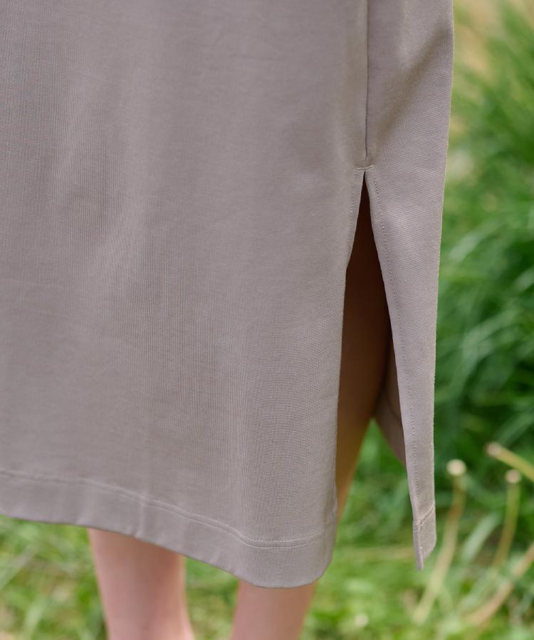 ドレステリア(レディース)(DRESSTERIOR(Ladies))の【カットソー素材/ポケット付き】フレンチスリーブコットンジャージワンピース9