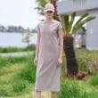 ドレステリア(レディース)(DRESSTERIOR(Ladies))の【カットソー素材/ポケット付き】フレンチスリーブコットンジャージワンピース5