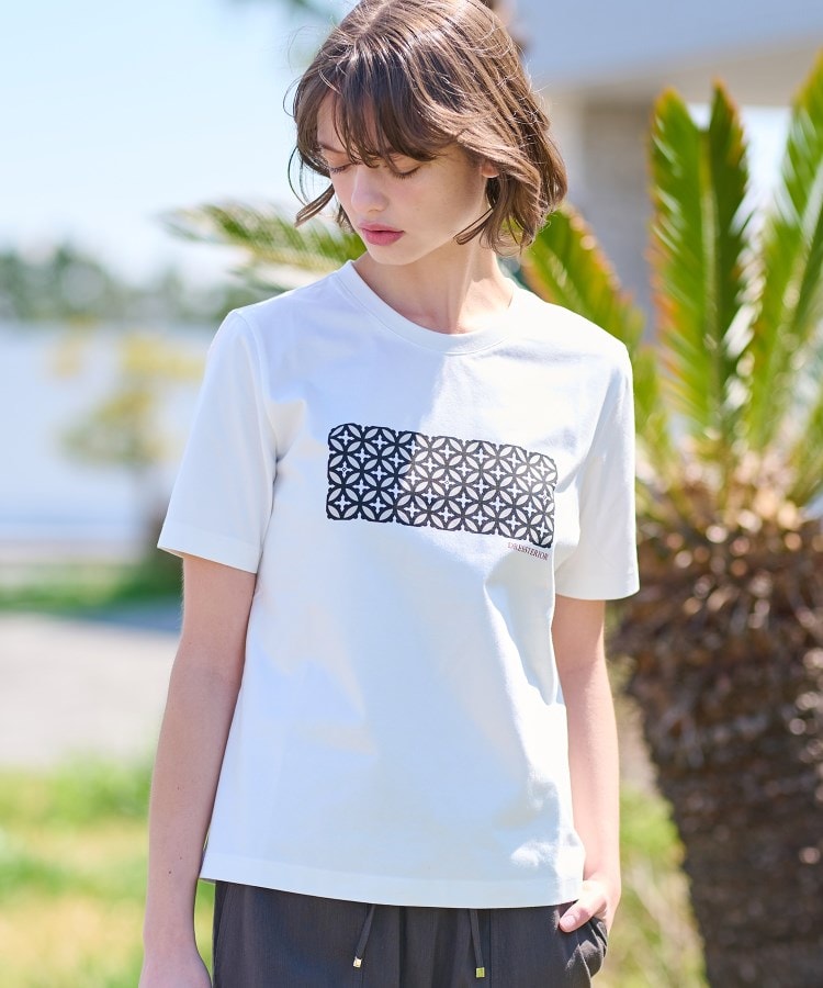 ドレステリア(レディース)(DRESSTERIOR(Ladies))のバックブリーズテックオーバーラップサークルプリントTシャツ2
