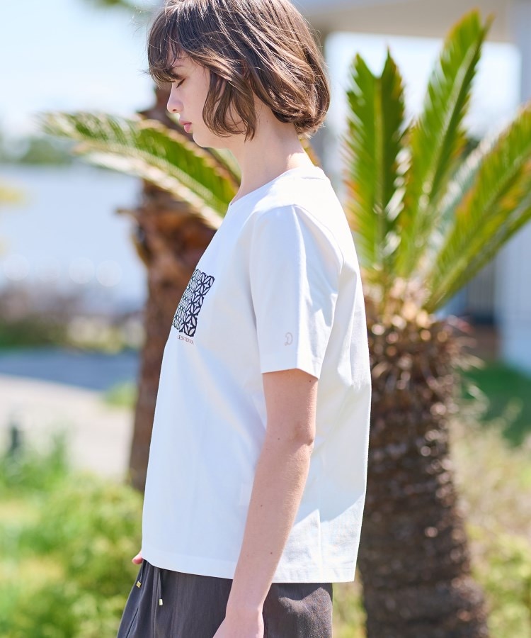 ドレステリア(レディース)(DRESSTERIOR(Ladies))のバックブリーズテックオーバーラップサークルプリントTシャツ4