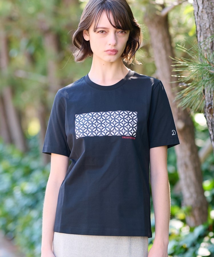 ドレステリア(レディース)(DRESSTERIOR(Ladies))のバックブリーズテックオーバーラップサークルプリントTシャツ9