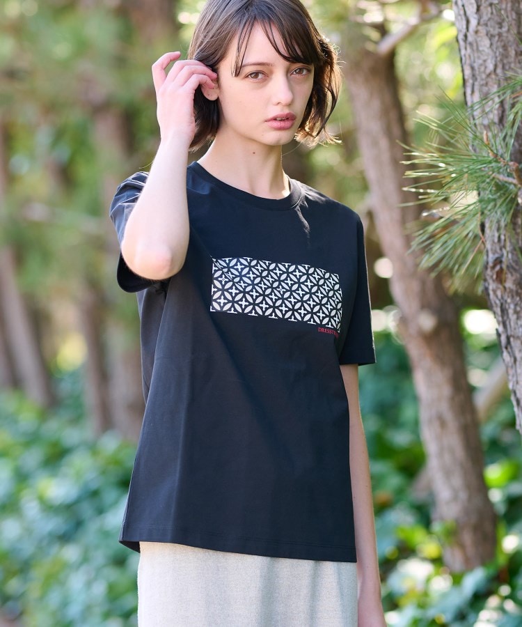 ドレステリア(レディース)(DRESSTERIOR(Ladies))のバックブリーズテックオーバーラップサークルプリントTシャツ10