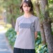 ドレステリア(レディース)(DRESSTERIOR(Ladies))のバックブリーズテックオーバーラップサークルプリントTシャツ モカブラウン(042)