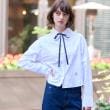 ドレステリア(レディース)(DRESSTERIOR(Ladies))の【洗える/コットン混】フリルカラーオックスブラウス8