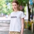 ドレステリア(レディース)(DRESSTERIOR(Ladies))のクリア天竺ロゴTシャツ オフホワイト(003)