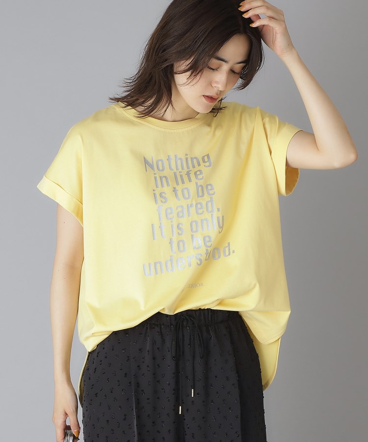 ドレステリア(レディース)(DRESSTERIOR(Ladies))の箔PTドルマンスリーブロゴTシャツ10
