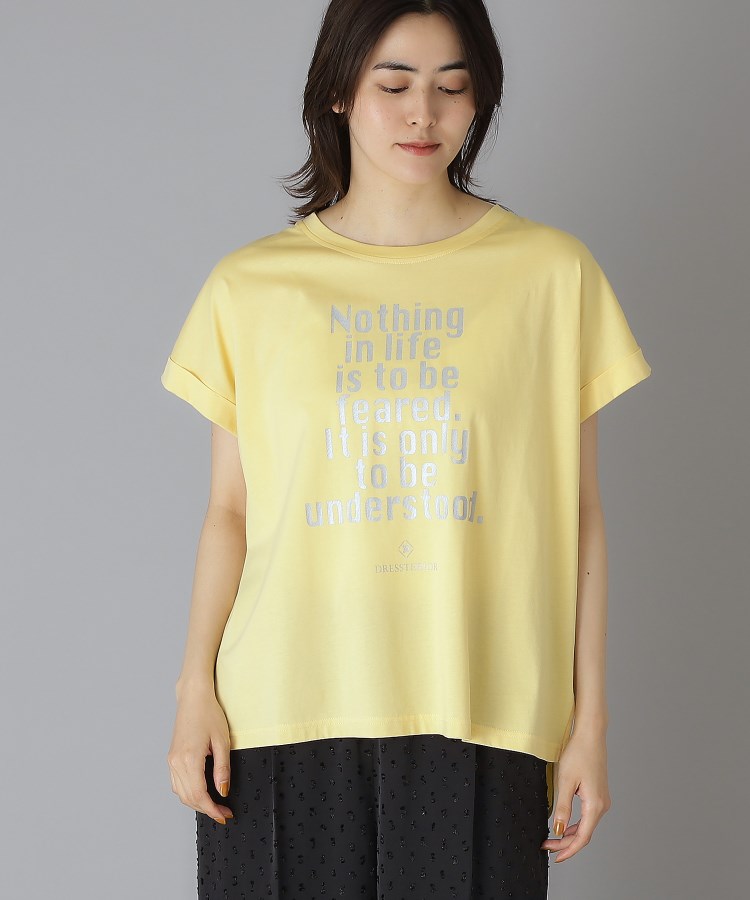 ドレステリア(レディース)(DRESSTERIOR(Ladies))の箔PTドルマンスリーブロゴTシャツ18