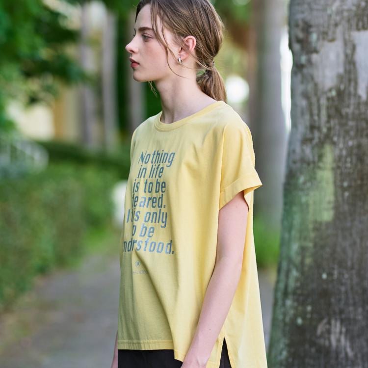 ドレステリア(レディース)(DRESSTERIOR(Ladies))の箔PTドルマンスリーブロゴTシャツ Ｔシャツ