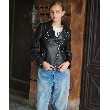 ドレステリア(レディース)(DRESSTERIOR(Ladies))のラムレザーライダースジャケット4