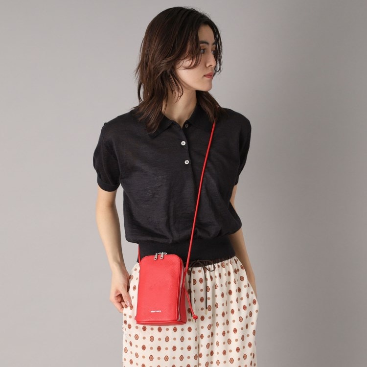 ドレステリア(レディース)(DRESSTERIOR(Ladies))のシュリンクレザーマルチポーチ ショルダーバッグ